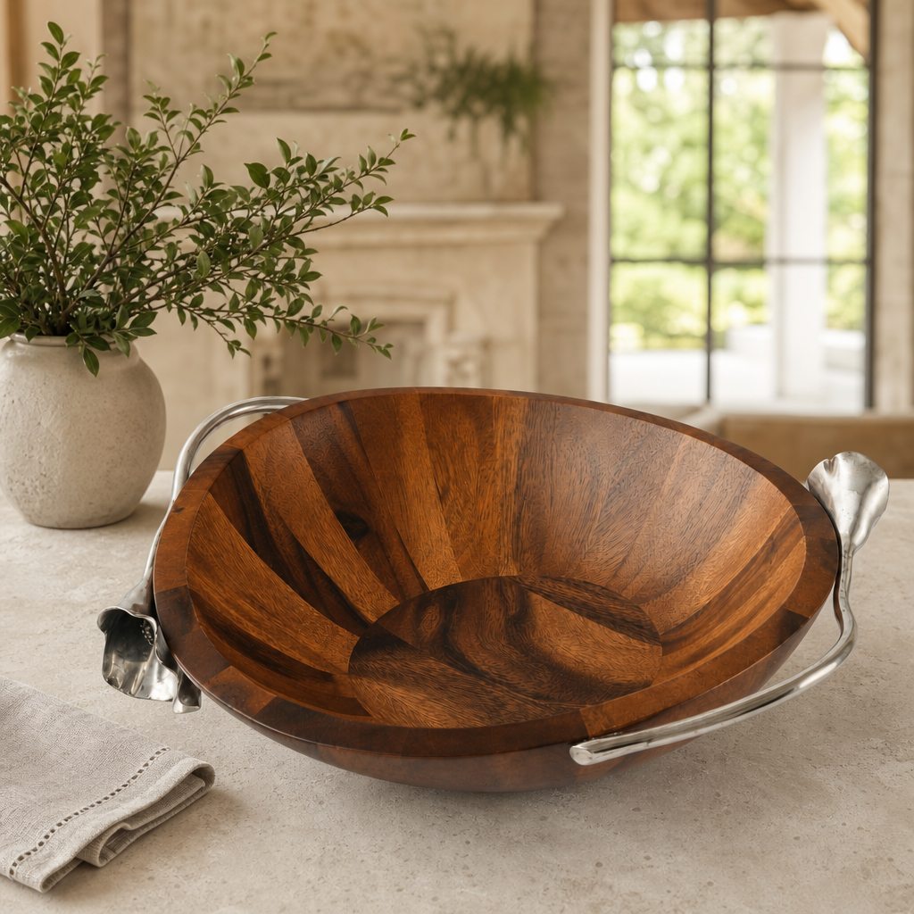 Lily Wood Salad Bowl - OROA