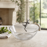 Climbing Bunny Glass Serving Bowl- OROA