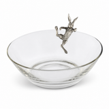 Climbing Bunny Glass Serving Bowl- OROA