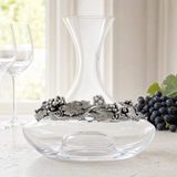 Premium Pewter & Glass Grape Wine Decanter - OROA