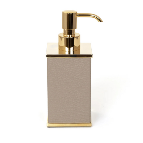 Square Leather Soap Dispenser | Pinetti Olimpia | OROA.com