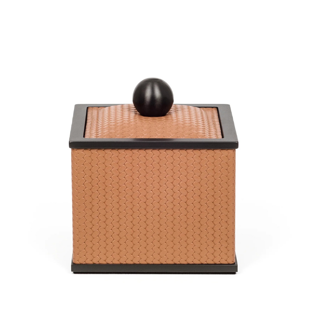 Square Leather Cotton Pad Holder | Pinetti Olimpia | OROA.com