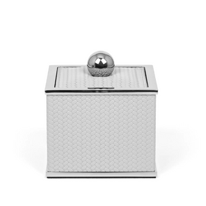 Square Leather Cotton Pad Holder | Pinetti Olimpia | OROA.com