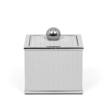 Square Leather Cotton Pad Holder | Pinetti Olimpia | OROA.com