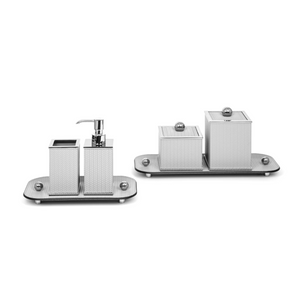 Square Leather Cotton Pad Holder | Pinetti Olimpia | OROA.com