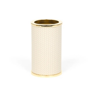 Round Leather Toothbrush Holder | Pinetti Olimpia | OROA.com
