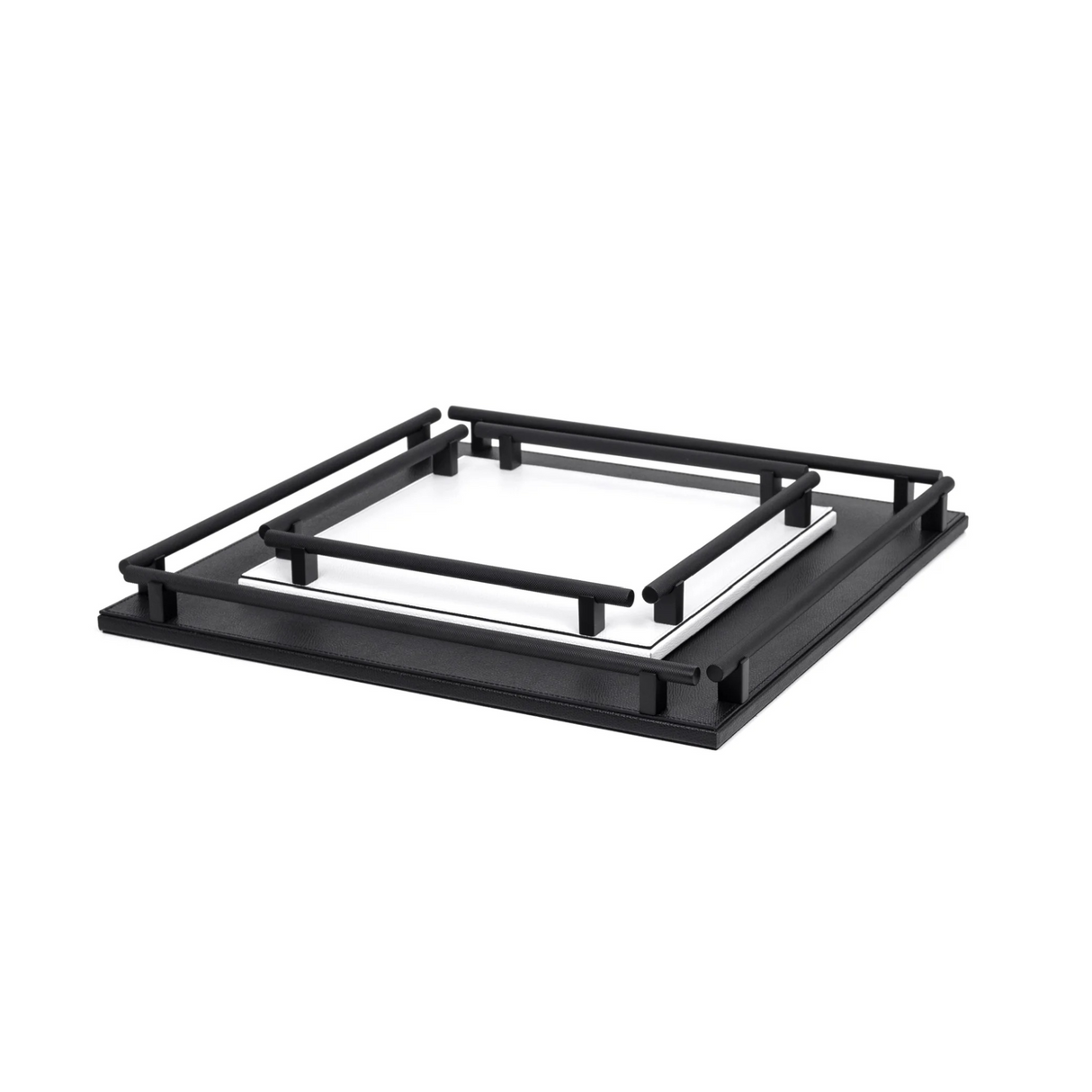 Square Leather Tray | Pinetti Robert | OROA.com