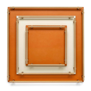 Square Leather Tray | Pinetti Robert | OROA.com