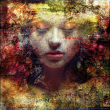 Colorful Feminine Visage Photographic Art | Cobra Art It's Al So Quiet