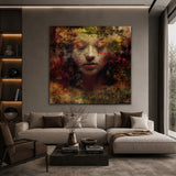 Colorful Feminine Visage Photographic Art | Cobra Art It's Al So Quiet