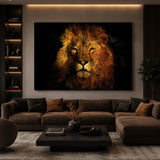 Jungle King Headshot Photographic Art | Cobra Art Lion's Law