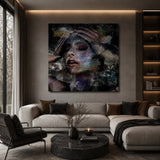 White Washed Face Photographic Art | Cobra Art Portrait Of A Colorful Woman
