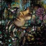 Whimsical Woman Photographic Art | Cobra Art The Night Of The Butterfly