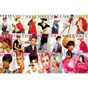Vogue Red Magazine Collage photographic art print by Cobra Art