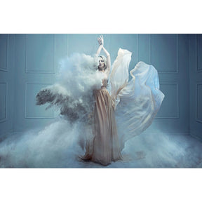White Flame Ethereal Woman photographic art print by Cobra Art