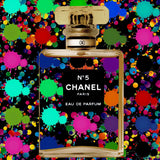 Color Splashed Perfume Photographic Art | Cobra Art The Scent of Chanel