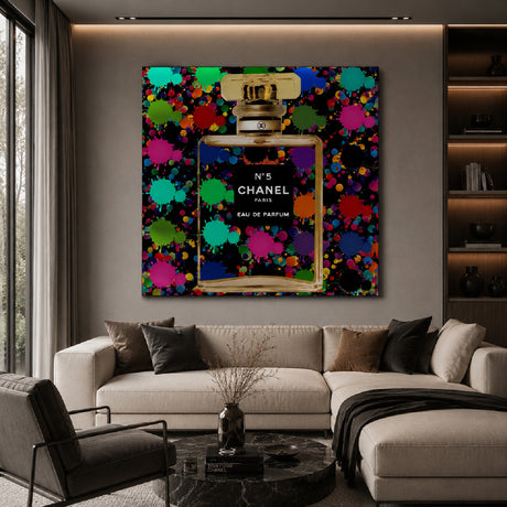   Color Splashed Perfume Photographic Art | Oroa.com