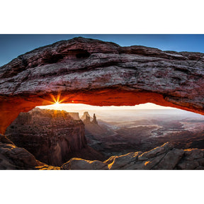 Mesa Arch Sunrise Natural Rock Mountain photographic art print by Cobra Art