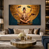 Surrealistic Gold Woman Photographic Art | Cobra Art Champagne Goddess