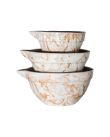 Marbled Terra Mixing Bowls - Set of 3