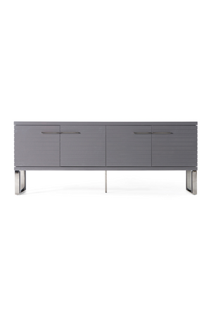 Gray Slatted 4-Foor Sideboard | OROA Modern Splendor | Oroa.com