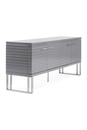 Gray Slatted 4-Foor Sideboard | OROA Modern Splendor | Oroa.com