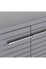 Gray Slatted 4-Foor Sideboard | OROA Modern Splendor | Oroa.com