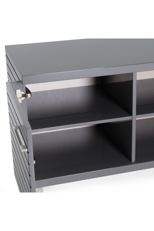Gray Slatted 4-Foor Sideboard | OROA Modern Splendor | Oroa.com