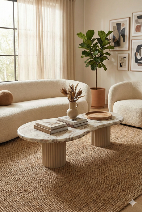 Beige Marble Coffee Table | Richmond Interiors Coronel