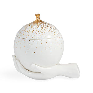 White Porcelain Gilded Box | Jonathan Adler Eve | Oroa.com