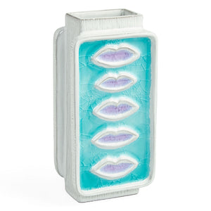 Crackled Glass Lips Vase | Jonathan Adler Menagerie | Oroa.com