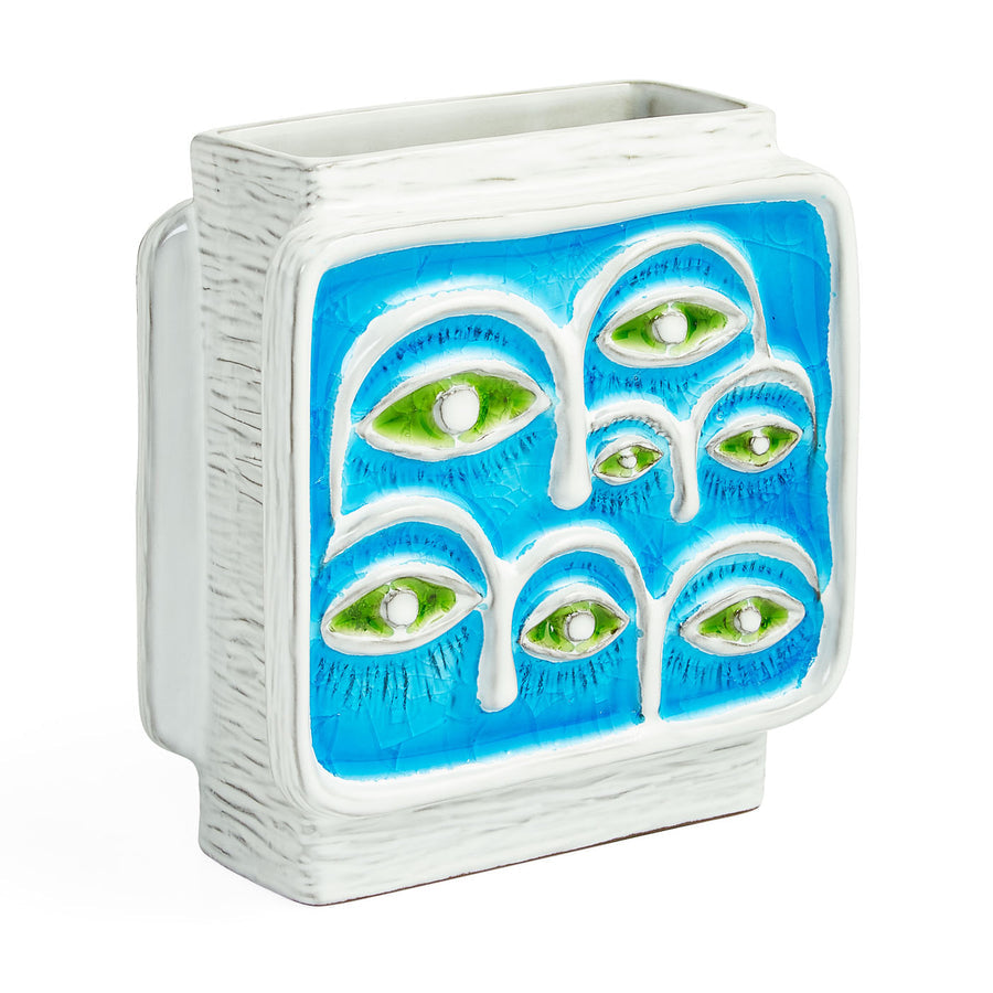 Blue Melted Glass Vase | Jonathan Adler Menagerie Eyes | Oroa.com