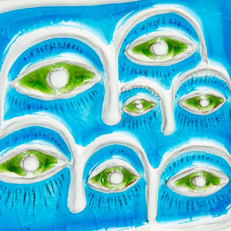 Blue Melted Glass Vase | Jonathan Adler Menagerie Eyes | Oroa.com