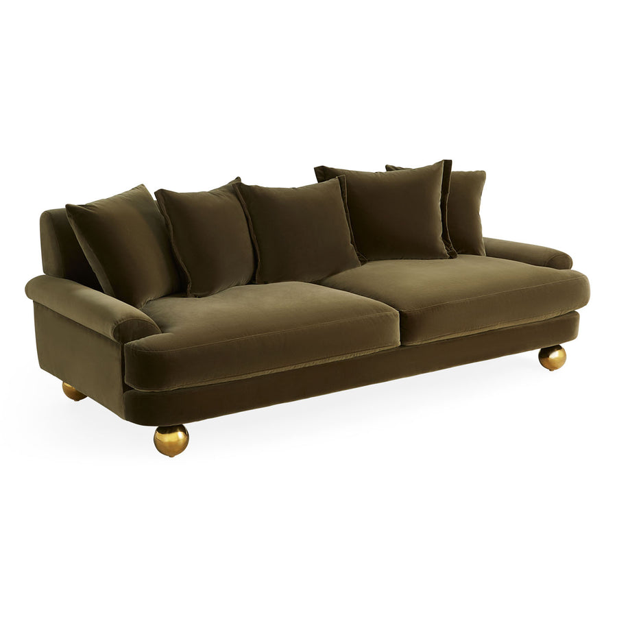 Orb Feet Velvet Sofa | Jonathan Adler Greenwich | Oroa.com