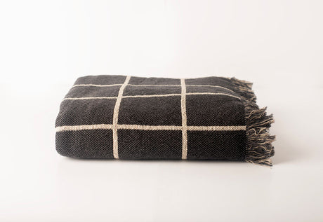 Greer — Nocturne Colorway - Reversible Woven Blanket with Fringe
