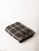 Greer — Nocturne Colorway - Reversible Woven Blanket with Fringe