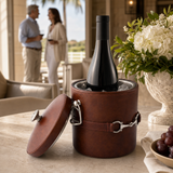 Equestrian Horse Bit Vegan Leather Ice Bucket - OROA