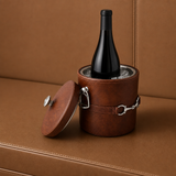 Equestrian Horse Bit Vegan Leather Ice Bucket - OROA