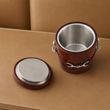 Equestrian Horse Bit Vegan Leather Ice Bucket - OROA