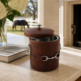 Equestrian Horse Bit Vegan Leather Ice Bucket - OROA
