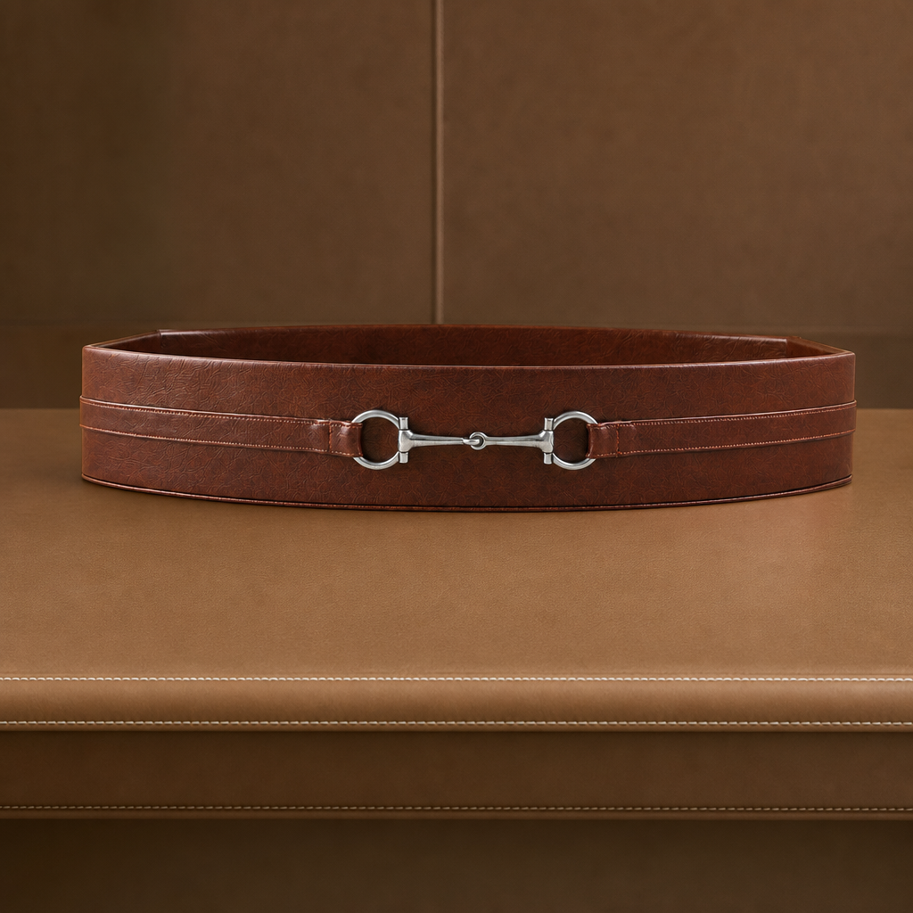 Equestrian Horse Bit Vegan Leather Tray - OROA