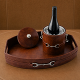 Equestrian Horse Bit Vegan Leather Tray - OROA