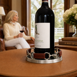 Equestrian Horse Bit Leather Wine Coaster