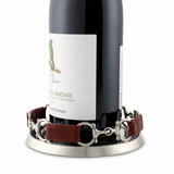 Equestrian Horse Bit Leather Wine Coaster