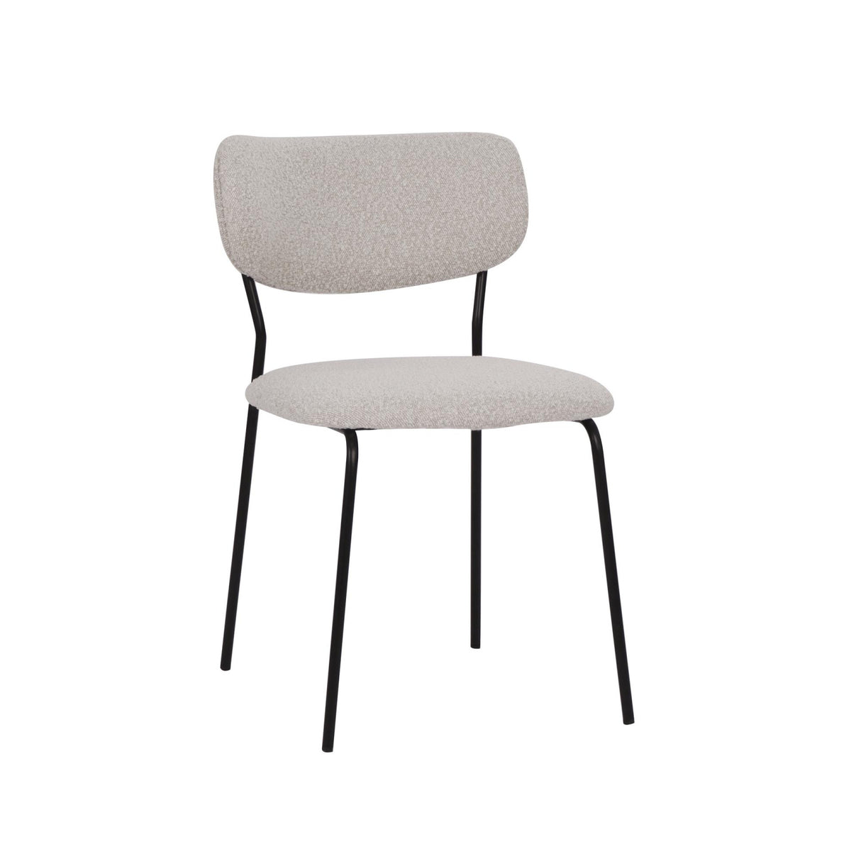   Modern furniture - White Fabric Dining Chairs (2) - www.oroa.com | Oroa.com