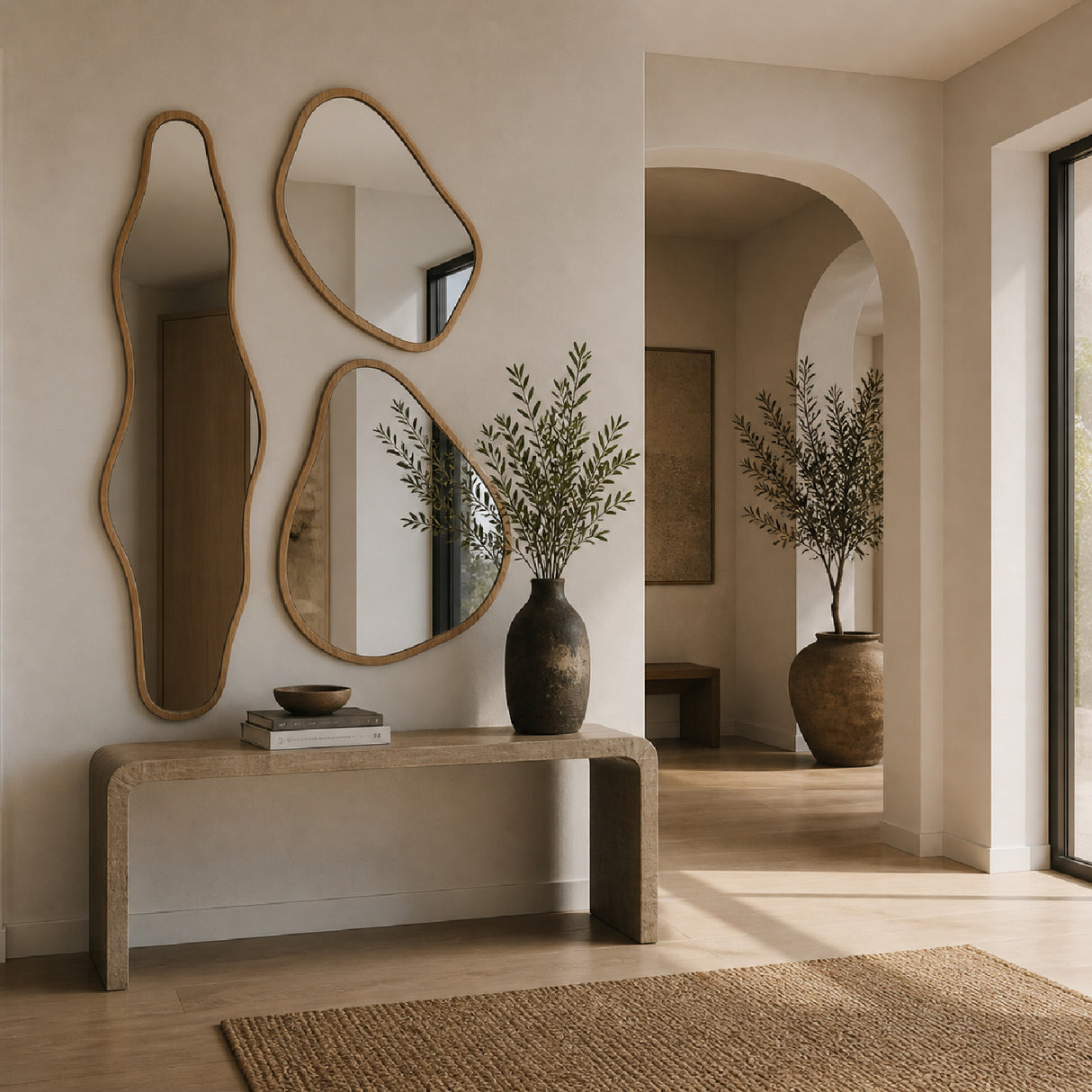   Modern European furniture - Bamboo Wood Framed Mirror - www.oroa.com | Oroa.com