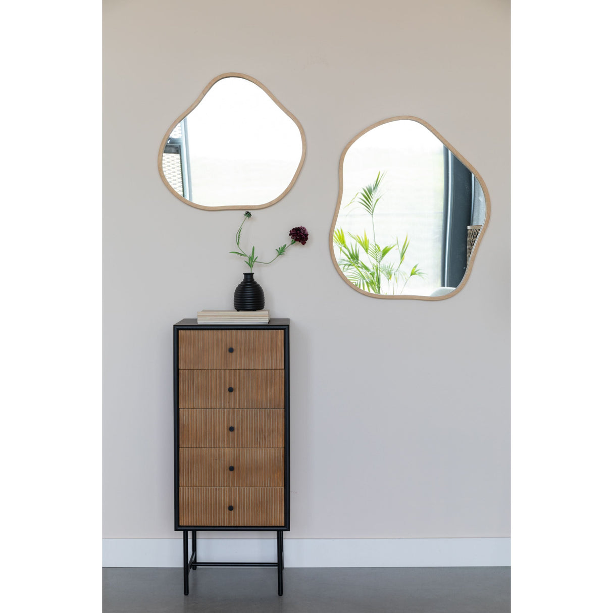   Modern European furniture - Bamboo Wood Framed Mirror - www.oroa.com | Oroa.com
