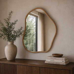   Modern European furniture - Organic-Shaped Bamboo Mirror - www.oroa.com | Oroa.com
