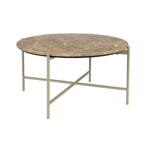   Round Beige Marble Side Table | Oroa.com