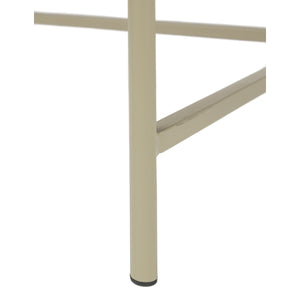   Round Beige Marble Side Table | Oroa.com